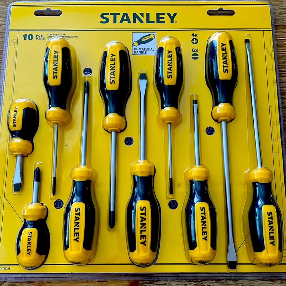 Stanley 10 pcs Screwdriver Set - Brand New - unopened